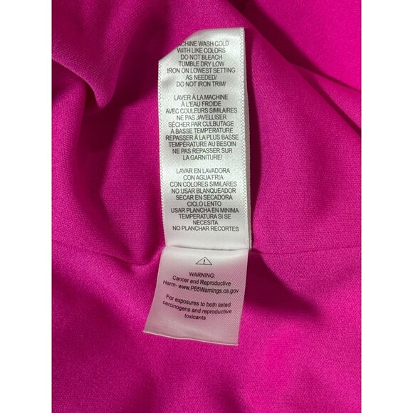 Julia Jordan Womens Midi Dress Size 6 Pink Twist Neck Halter Tulip Hem Summer - Picture 10 of 10